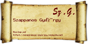 Szappanos György névjegykártya