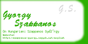 gyorgy szappanos business card